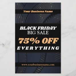 Typografi av Sale Guld Blue Black Struktur Flygblad