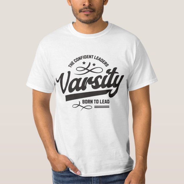 Typografi av varsity Stil T Shirt (Framsida)