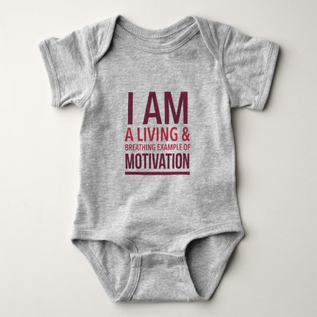 Typografi Baby Bodysuit T Shirt (Framsida)