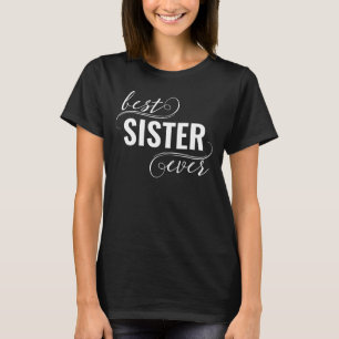 Typografi Bästa syster någonsin T Shirt