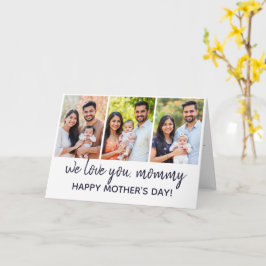 Typografi Bibelvers Fotokollage Mors dag Kort