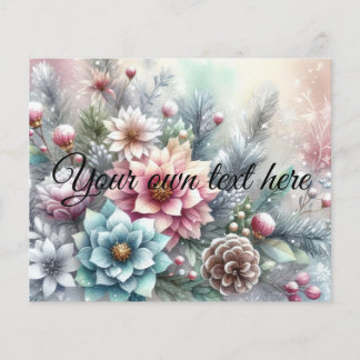 Typografi - blommigt, pastellfärgning