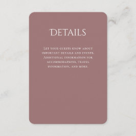 Typografi Böjd Lila Bröllopsdetaljer Tilläggskort