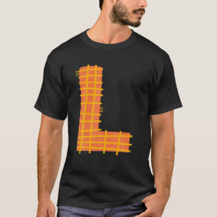 Typografi Brev-L-typsnitt för alfabet-L T Shirt