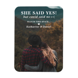 Typografi Bröllop efter uppskjutning sparar datum Magnet