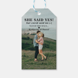 Typografi Bröllop efter uppskjutning sparar datum Presentetikett