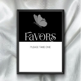 Typografi Butterfly favors, ta en Poster