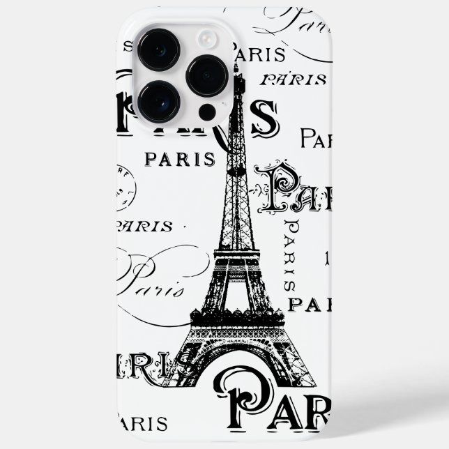 Typografi Calligraphy Paris Frankrike Eiffel Torn (Baksida)