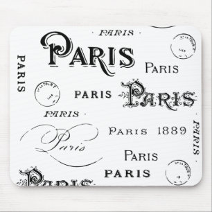 Typografi Calligraphy Paris Frankrike Eiffel Torn Musmatta