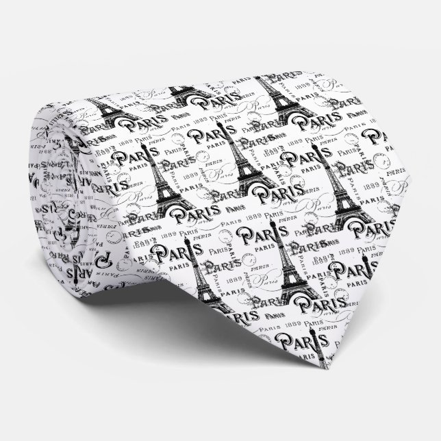 Typografi Calligraphy Paris Frankrike Eiffel Torn Slips (Rullad)