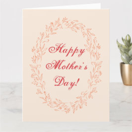 Typografi Cute Simple Modern Elegant Mors dag Kort