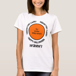 Typografi-familjen som matchar Mamma Happy hallowe T Shirt