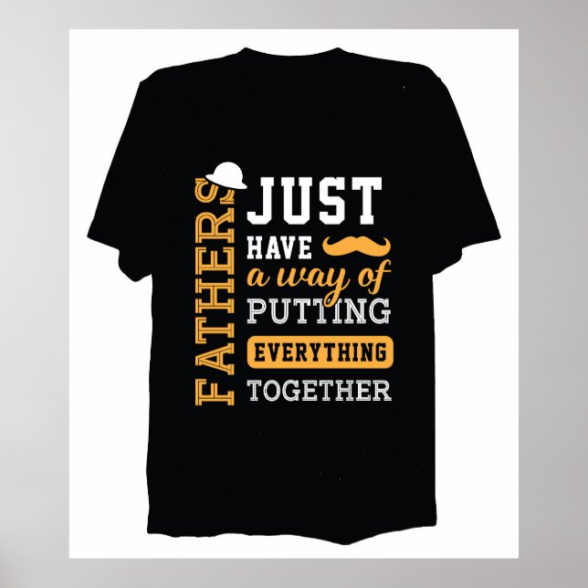 Typografi Fars dag Poster (Framsidan)