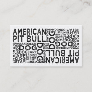 Typografi för amerikangroptjur visitkort