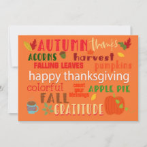 Typografi för automatisk och Thanksgiving