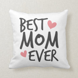 Typografi för bästa Mamma någonsin i Mors dag Kudde