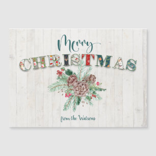Typografi för Blommigt God jul i Cute Rustic