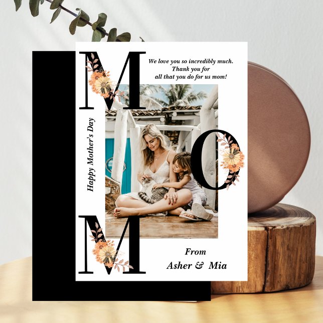 Typografi för Blommigt med fetstil, Lycklig Mors d (Skapare uppladdad)