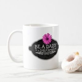 Typografi för citationstecken för daisyblomma kaffemugg