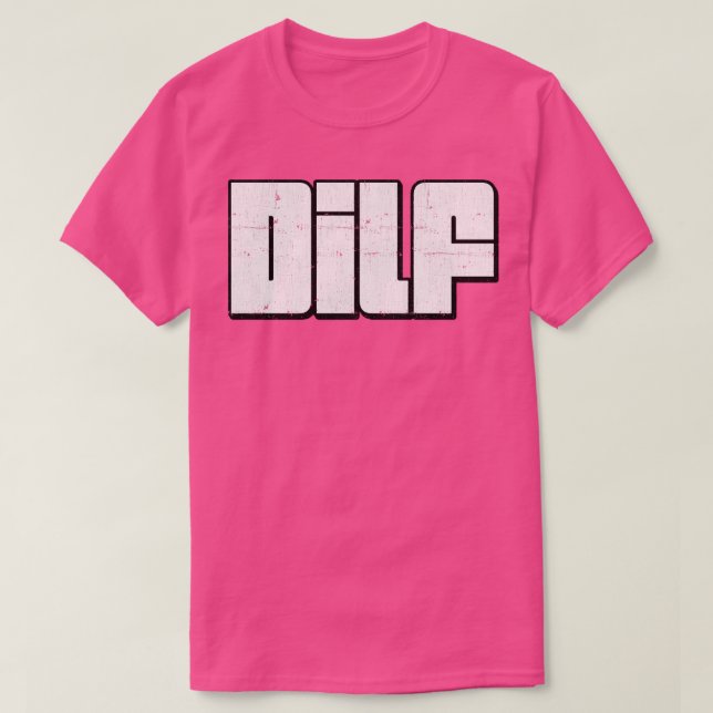 Typografi för DILF Retro Stil T Shirt (Design framsida)