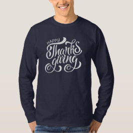 Typografi för elegantens Thanksgiving T Shirt