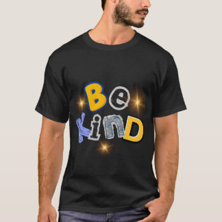 Typografi för färgbeklädnad av typen Kind Brev T Shirt