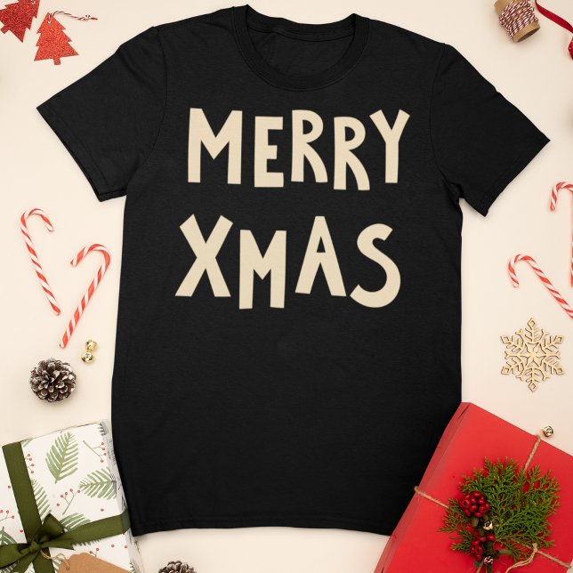 Typografi för fet God jul T Shirt (Skapare uppladdad)