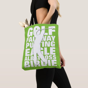 Typografi för golfareGolfterminologi Tygkasse