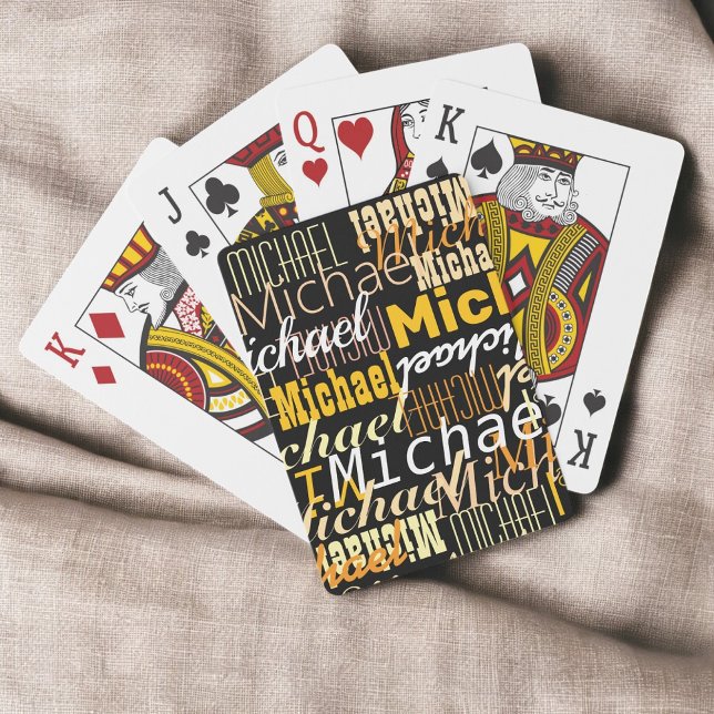 Typografi för Gult av Namn-Coola Casinokort (Skapare uppladdad)
