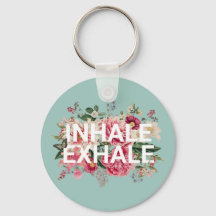 Typografi för Inhale Exhale Blommigt