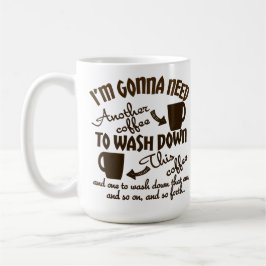 Typografi för koffein för kaffetrohet festlig kaffemugg