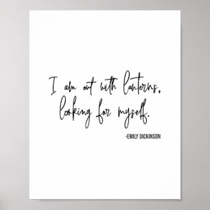 Typografi för konst för Emily Dickinson Poster