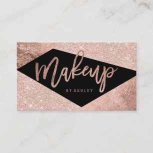 Typografi för kvarter för färg för Makeupkonst Visitkort