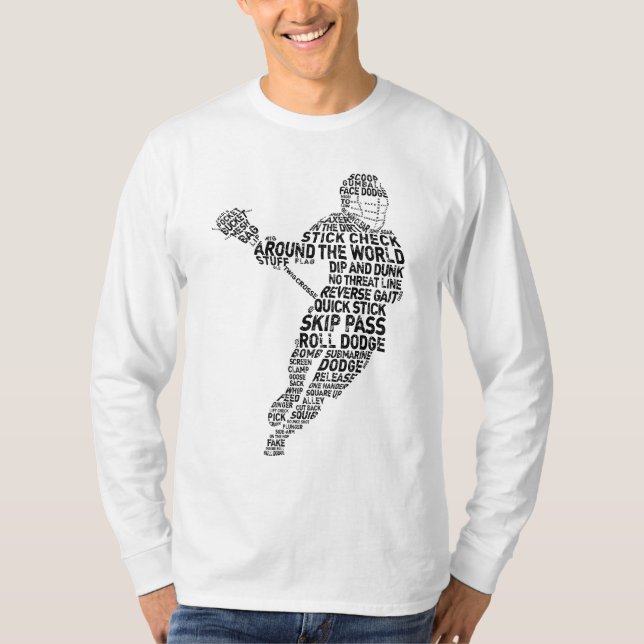 Typografi för Lacrosse Player Tee (Framsida)