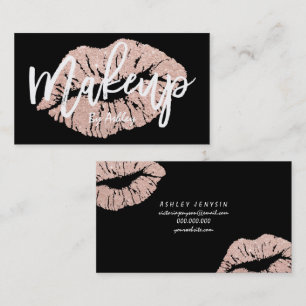 Typografi för läppar för glitter för visitkort