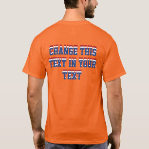 Typografi för Nederländerna holländsk flaggafä T Shirt