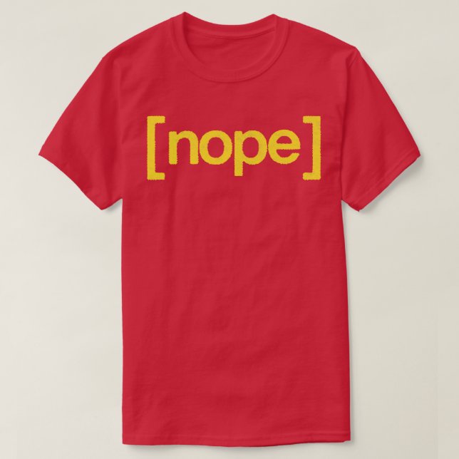 Typografi för NOPE Retro Stil T Shirt (Design framsida)