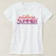 Typografi för oändlig sommar-Vintage T-shirt (Design framsida)