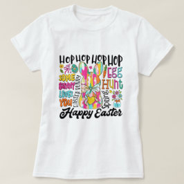 Typografi för Påskharn Womens Glitter T Shirt