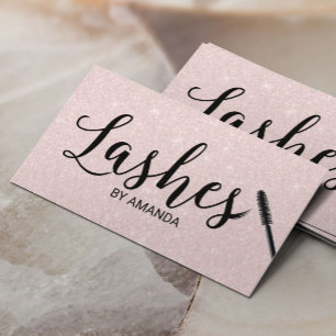 Typografi för rodnad för snärtMakeupkonstnär r Visitkort