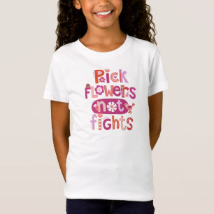 Typografi för Rosa Blommigt, citat T Shirt