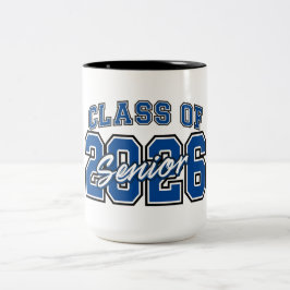 Typografi för Senior Pride Klass 2026 Två-Tonad Mugg
