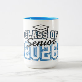 Typografi för Seniorpride Klass 2026 Två-Tonad Mugg