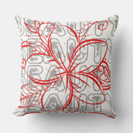 Typografi för skönhets- och fritidskonst kudde