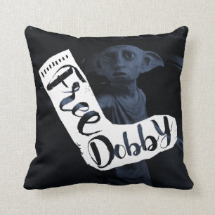 Typografi för socka Harry Potter   "för fri Dobby" Kudde