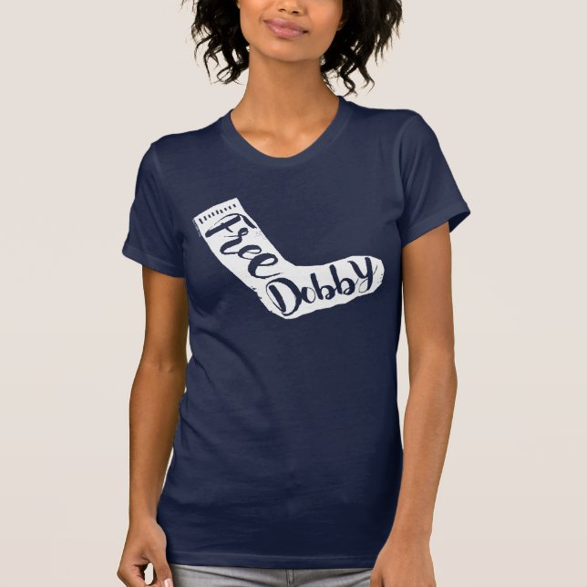Typografi för socka Harry Potter | "för fri Dobby" T Shirt (Framsida)