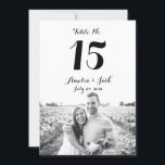 Typografi Foto Bröllops Bord Nummer Kort<br><div class="desc">Fler vackra Bord Nummer Kort i Little Bayleigh-butiken!</div>