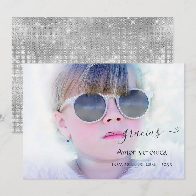 Typografi Foto Tack  Kort (Fram/baksida)