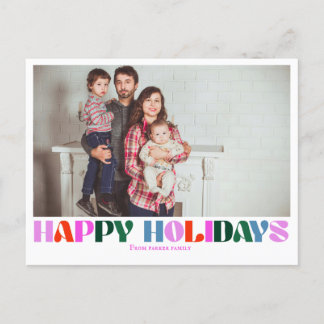 Typografi fotomodern färglös brev-vykort vykort