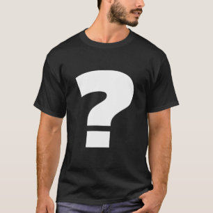 Typografi - frågetecken t shirt